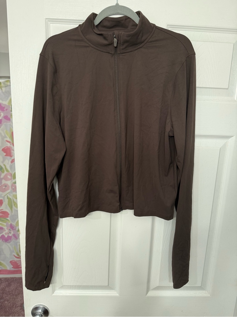 Old Navy StudioSmooth Cropped Full Zip Jacket